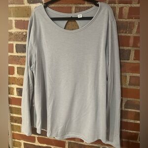 Old Navy Women's Long Sleeve Top - Soft Gray